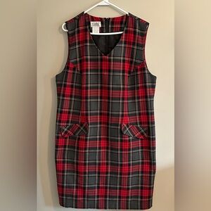 Tabi Red and Black Plaid Dress